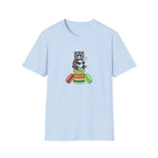 Colorful Macaron Bear Graphic T-Shirt