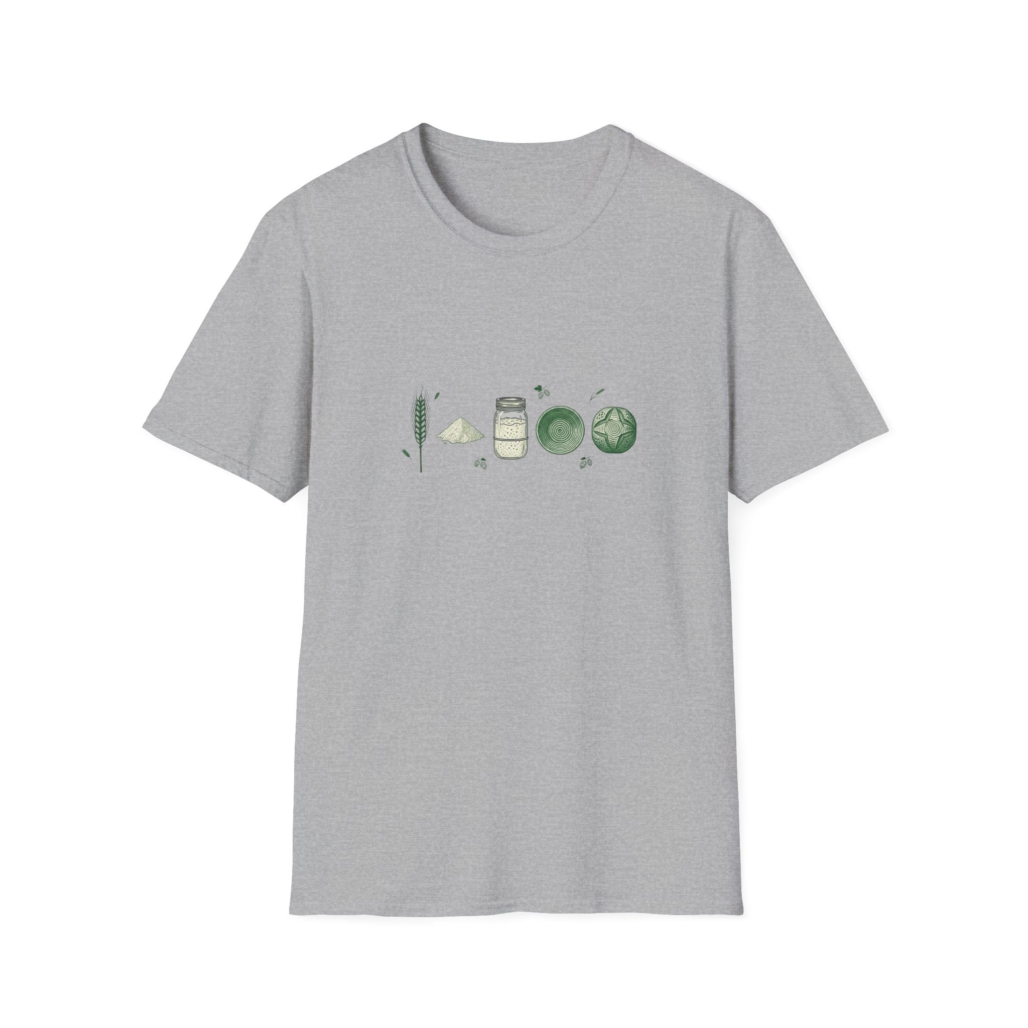 Grain to Loaf Progression Graphic T-Shirt