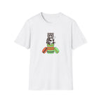 Colorful Macaron Bear Graphic T-Shirt
