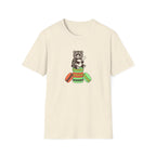 Colorful Macaron Bear Graphic T-Shirt