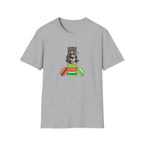 Colorful Macaron Bear Graphic T-Shirt