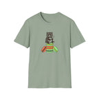 Colorful Macaron Bear Graphic T-Shirt