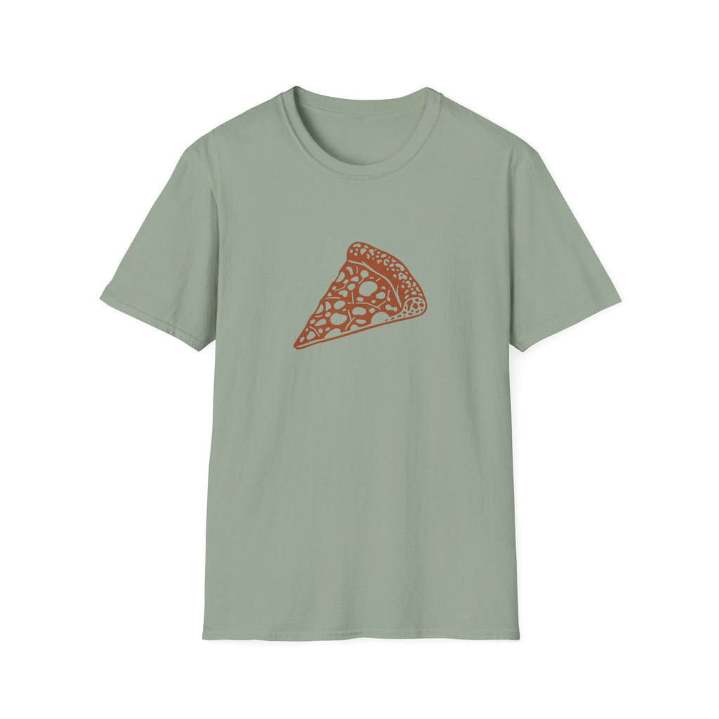 Leopard-Spot Pizza Slice Graphic T-Shirt