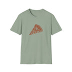 Leopard-Spot Pizza Slice Graphic T-Shirt