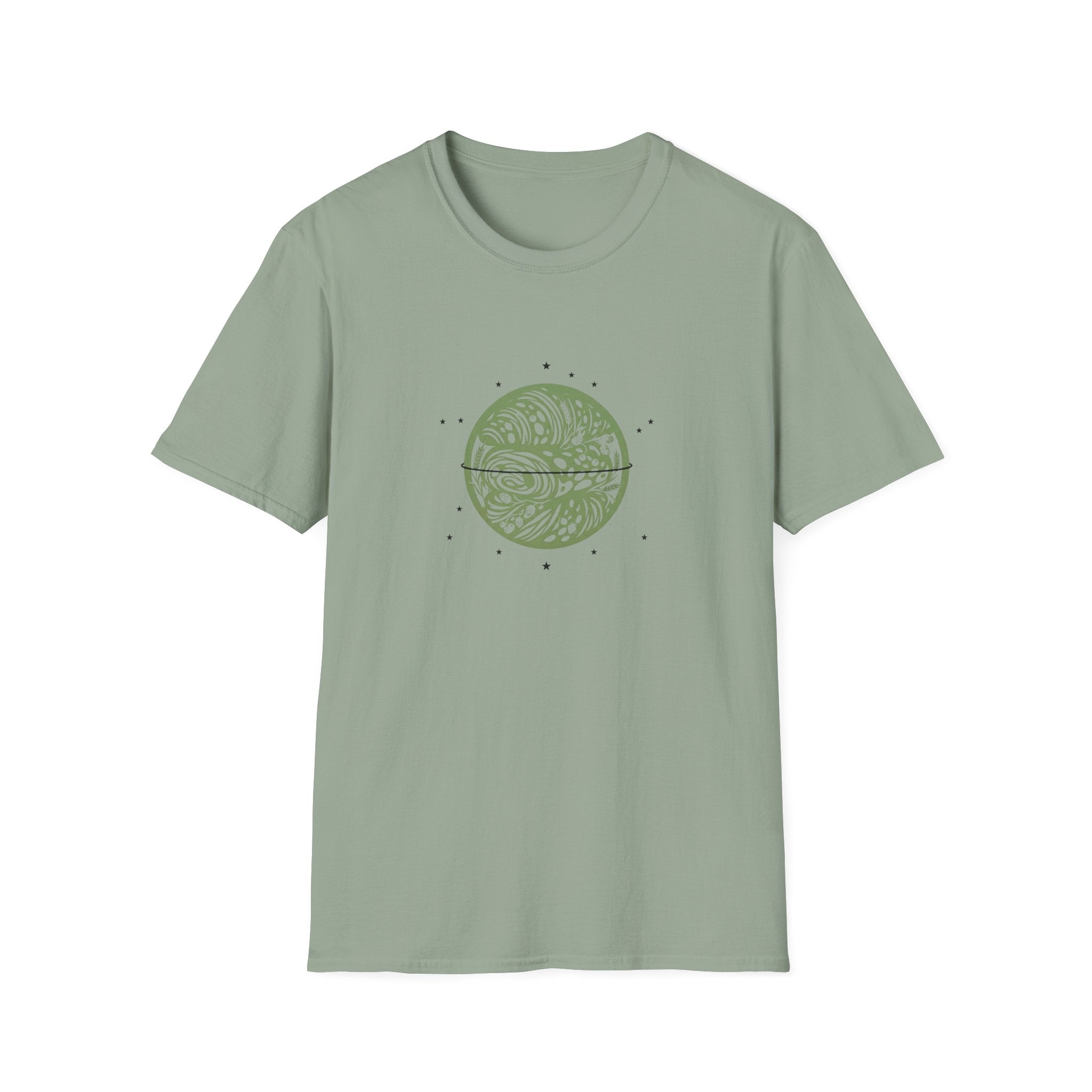Top-Down Sourdough Starter Jar Graphic T-Shirt