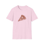 Leopard-Spot Pizza Slice Graphic T-Shirt