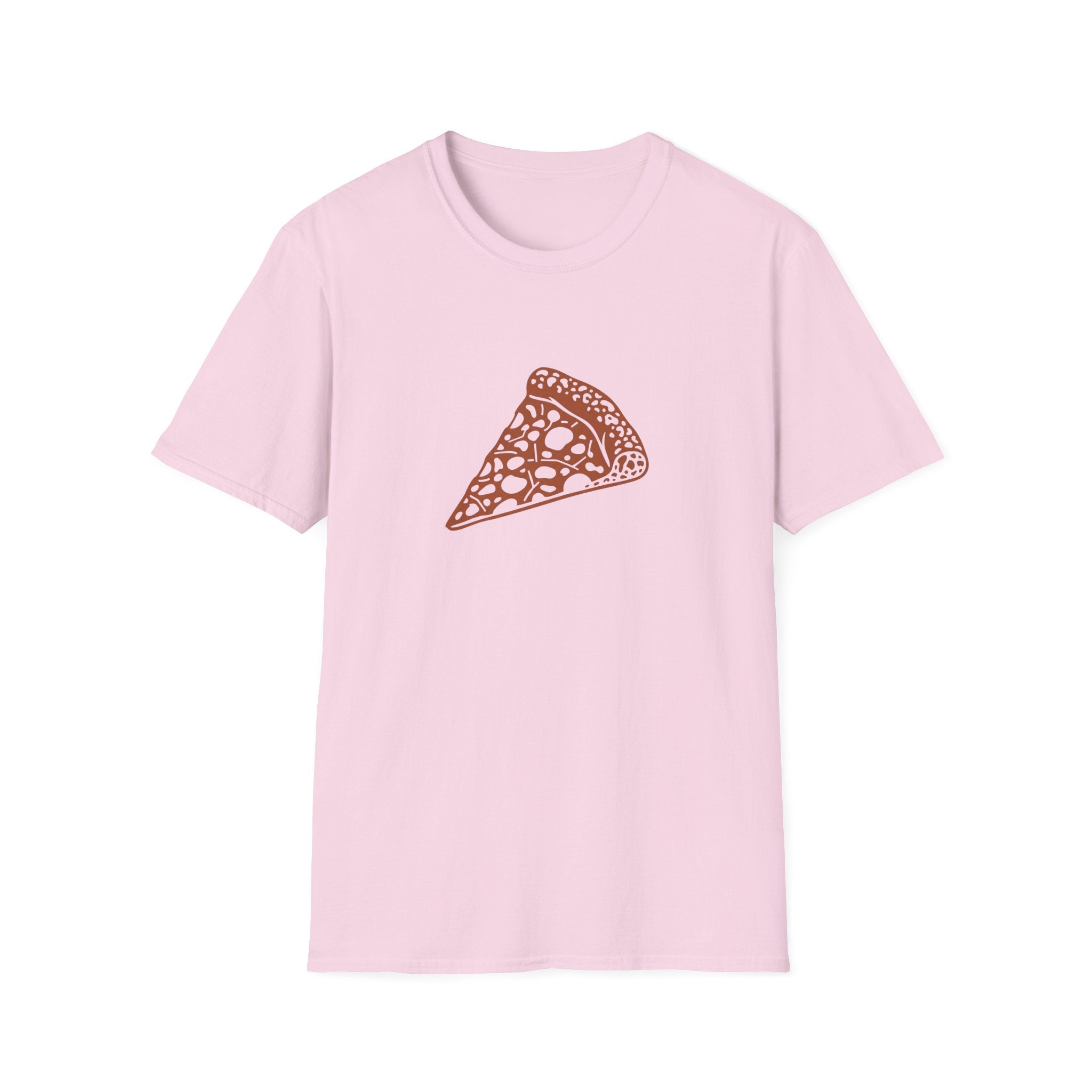 Leopard-Spot Pizza Slice Graphic T-Shirt