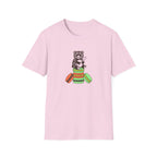 Colorful Macaron Bear Graphic T-Shirt