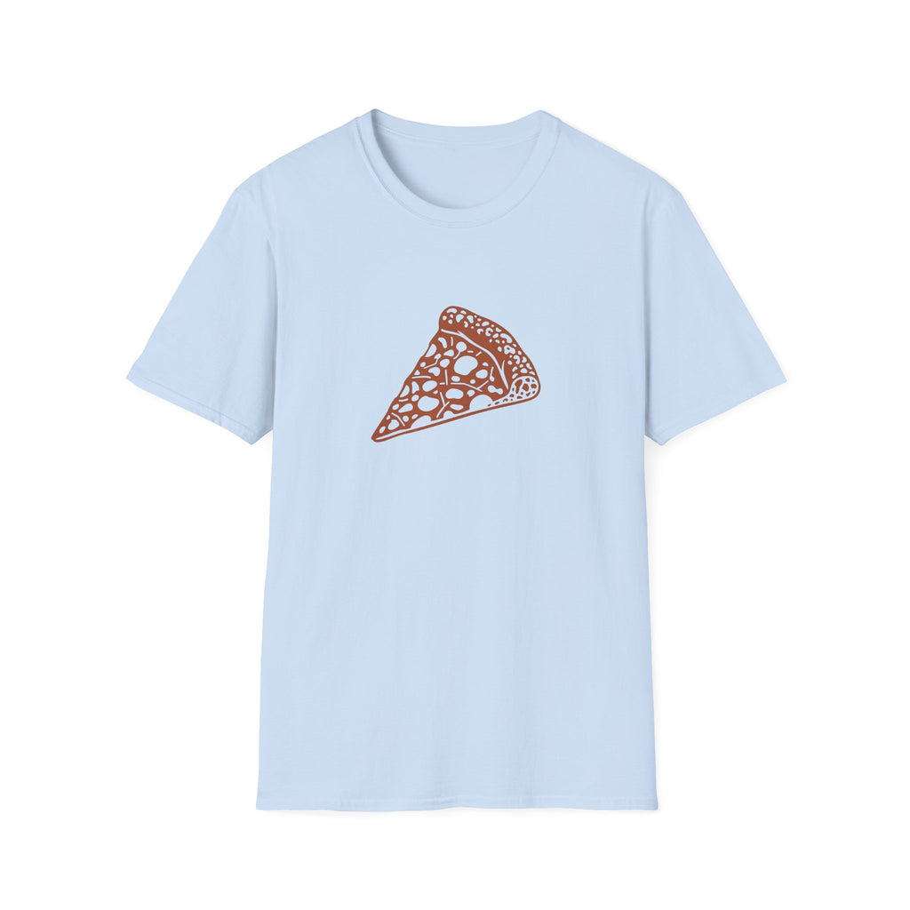 Leopard-Spot Pizza Slice Graphic T-Shirt