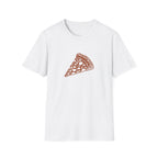 Leopard-Spot Pizza Slice Graphic T-Shirt