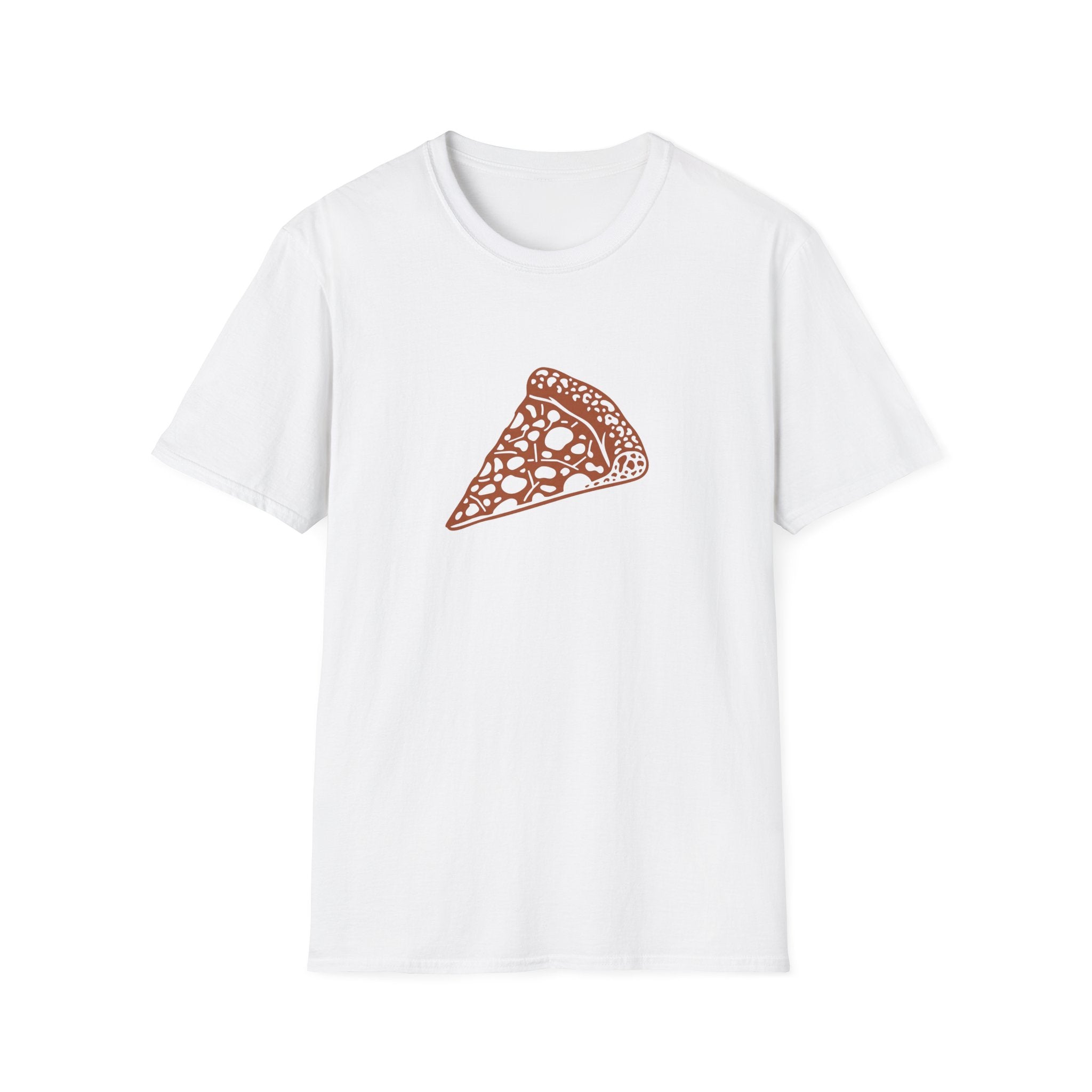 Leopard-Spot Pizza Slice Graphic T-Shirt