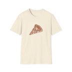 Leopard-Spot Pizza Slice Graphic T-Shirt