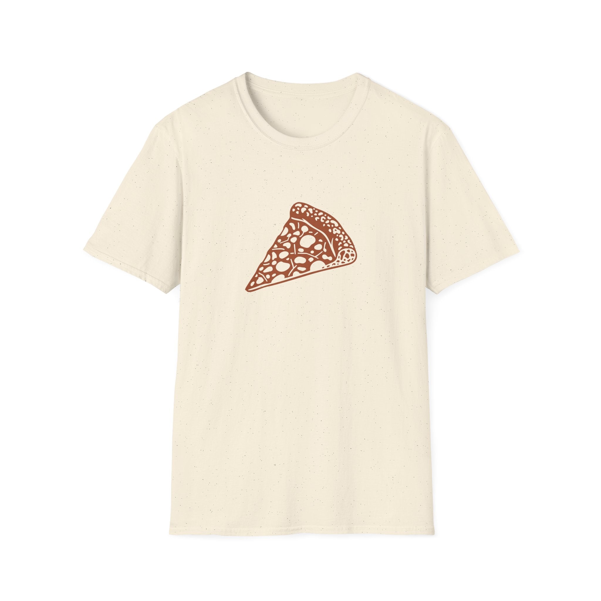 Leopard-Spot Pizza Slice Graphic T-Shirt