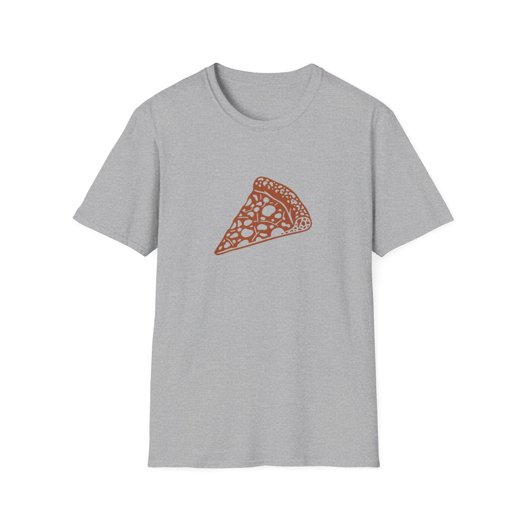 Leopard-Spot Pizza Slice Graphic T-Shirt